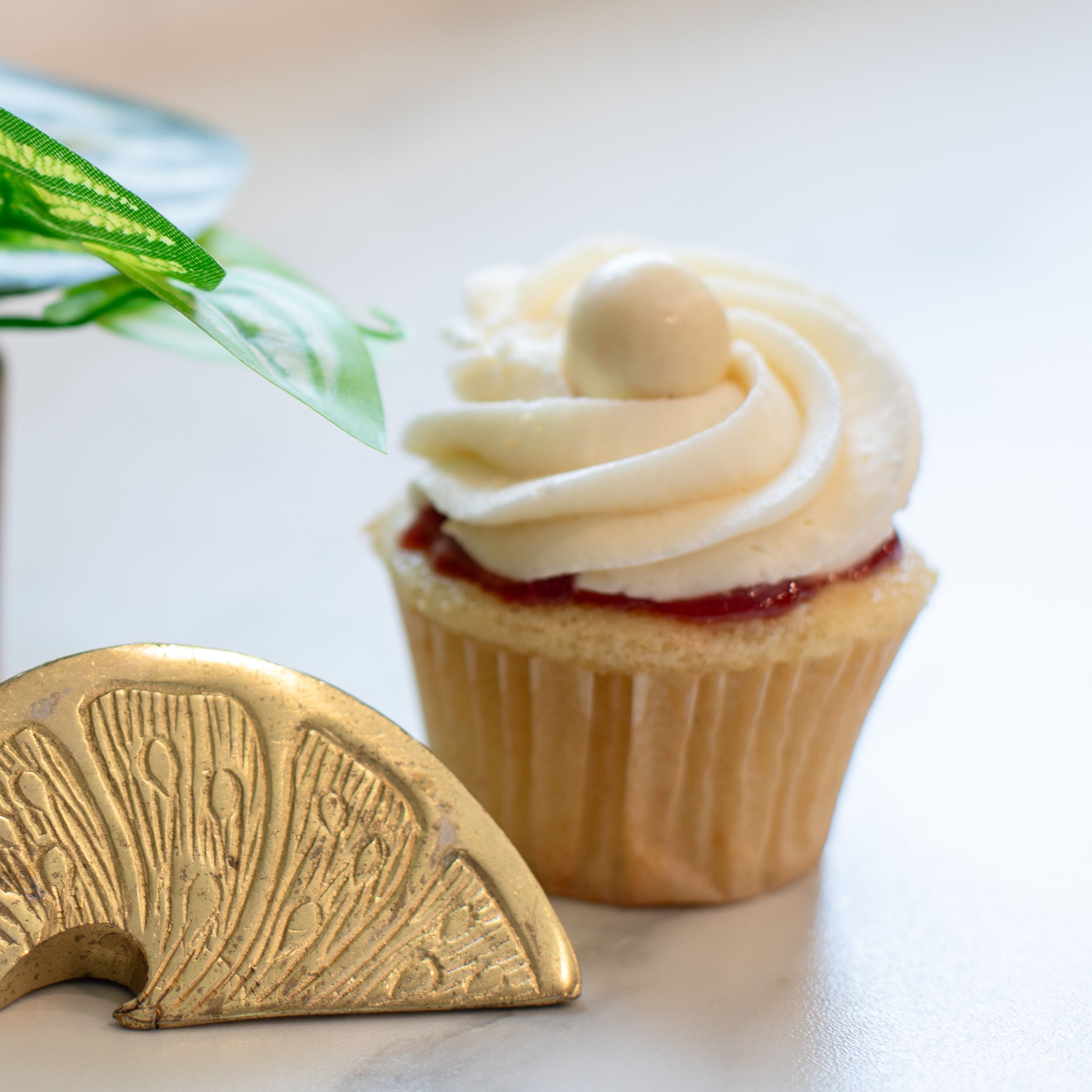 Luxury cupcake product photo for Cincinnati website featuring Baked by Tori organic desserts for premium clientele
