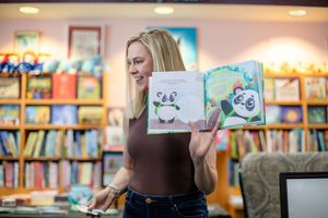 Mary Beth Books branding photo for Little Treasure Reading Book in Cincinnati studio