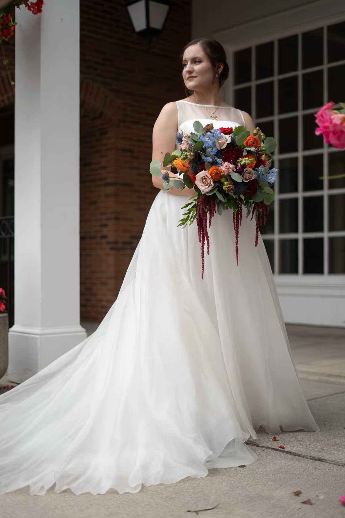 A bride posing in Nationwide Conference Center