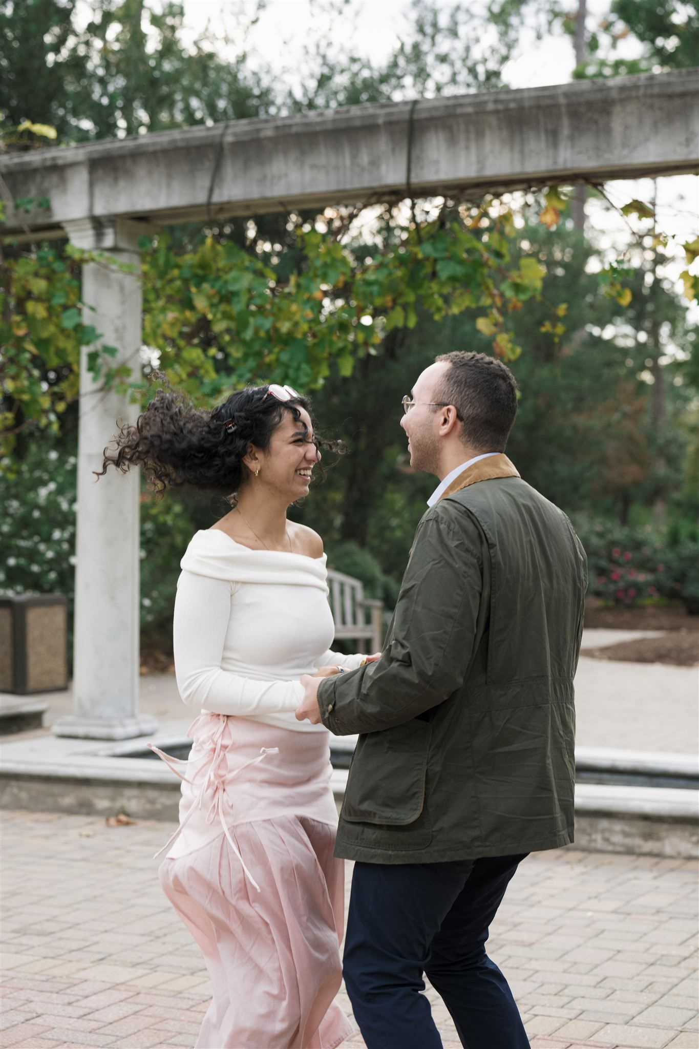 Surprise proposal session at Mercer Botanic Garden in Spring Texas