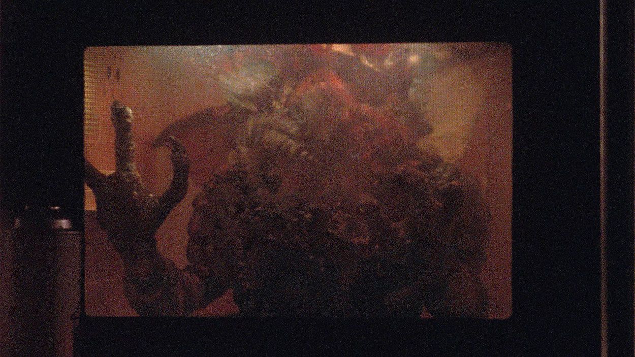 Gremlins microwave scene puppets