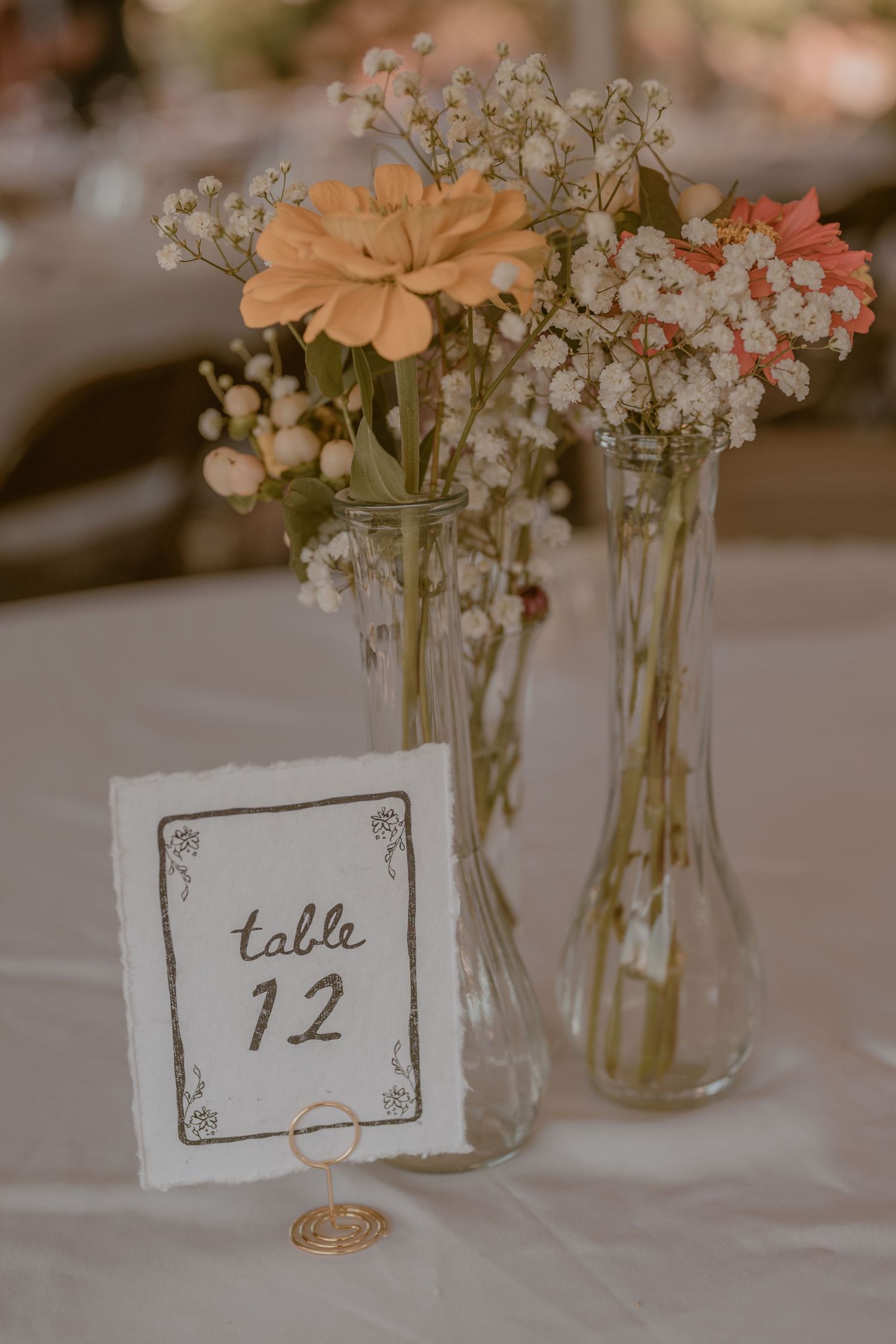Reception details at Gaie Lea, Staunton, VA, with florals, tables, candles, signage, and lush greenery, captured in storytelling style.