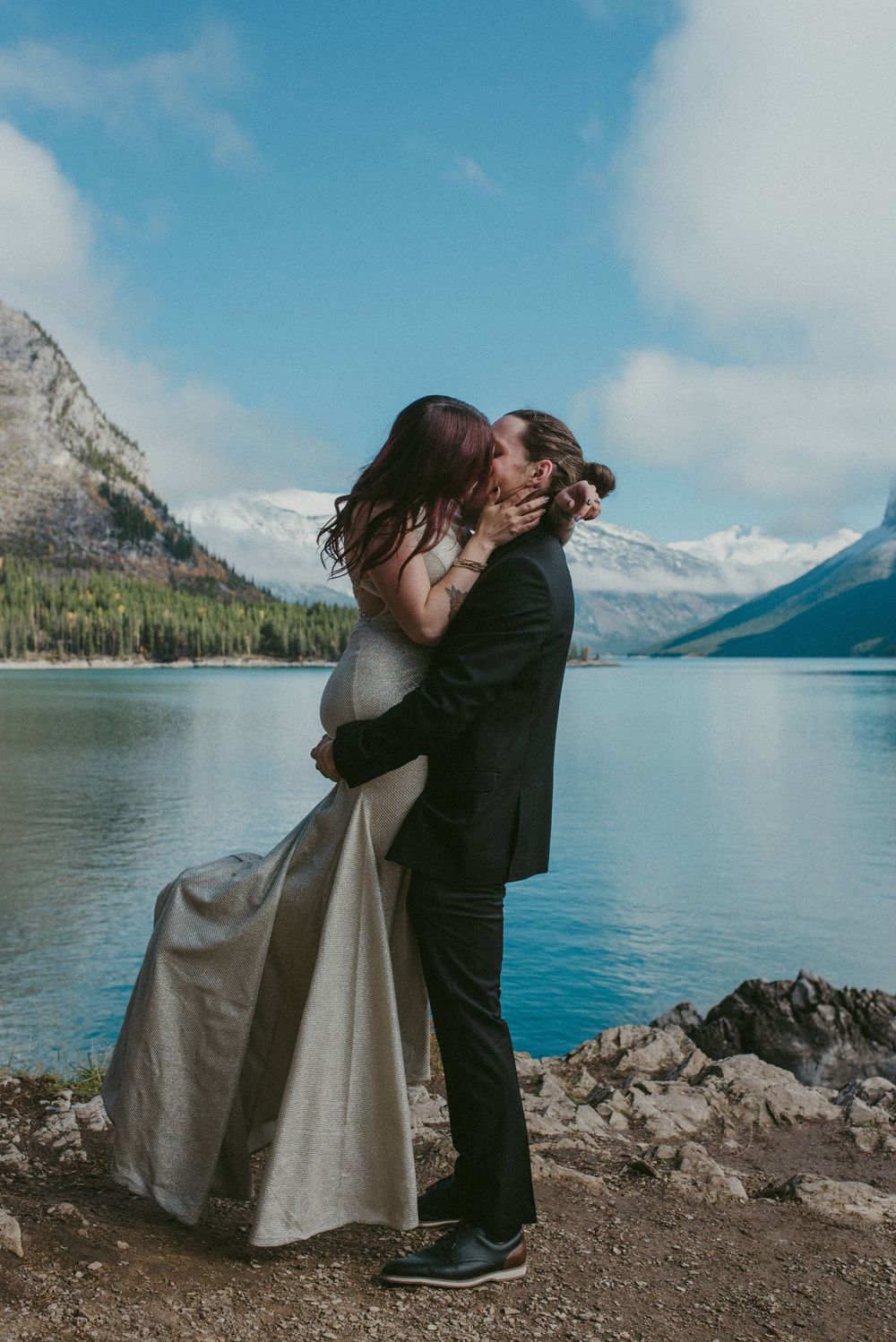 Lake Minnewanka I Banff Elopement