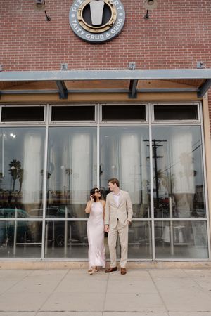 Recreating first date for engagement session in OB San Diego CA. Pizza and beer
