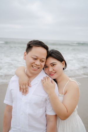 Engagement session on the beach in San Diego CA