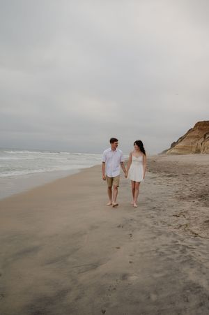 Engagement session on the beach in San Diego CA