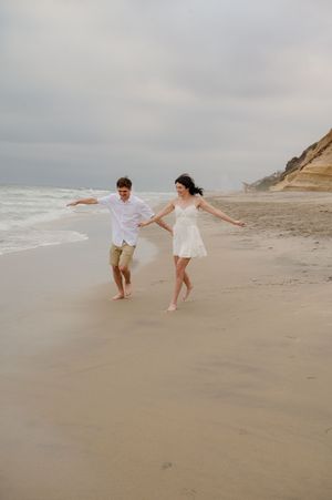 Engagement session on the beach in San Diego CA
