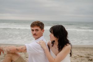 Engagement session on the beach in San Diego CA