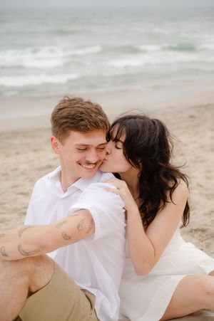Engagement session on the beach in San Diego CA