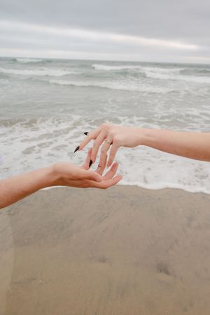 Engagement session on the beach in San Diego CA