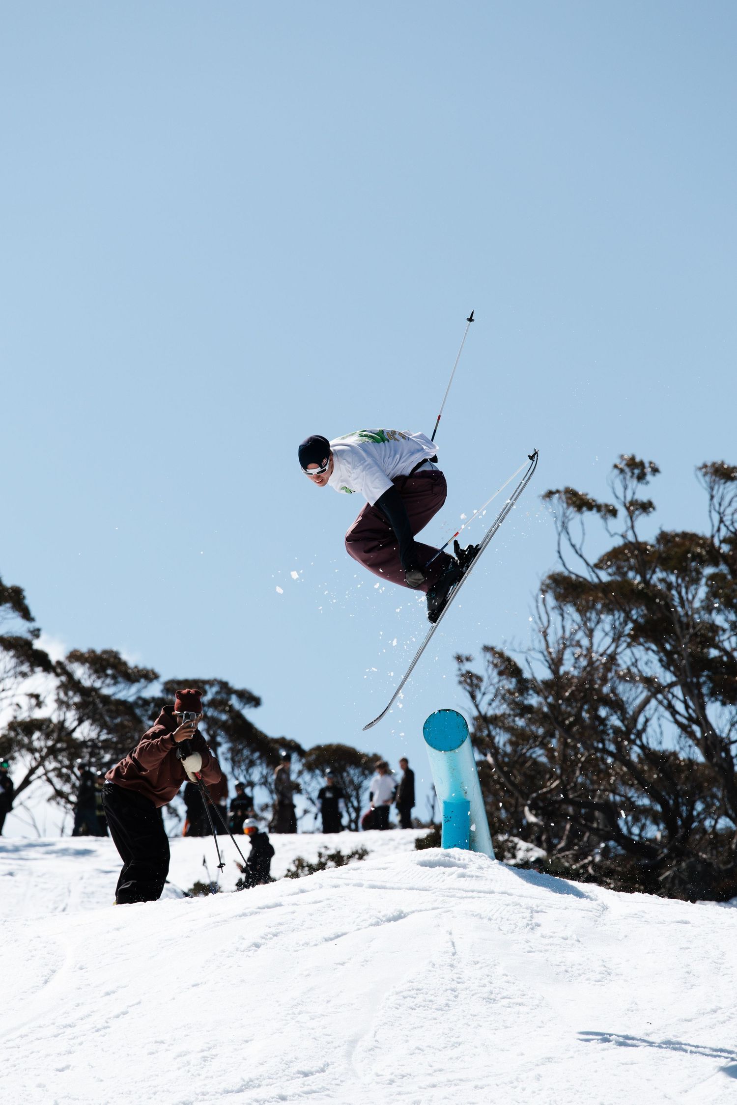 Snowboarder jump