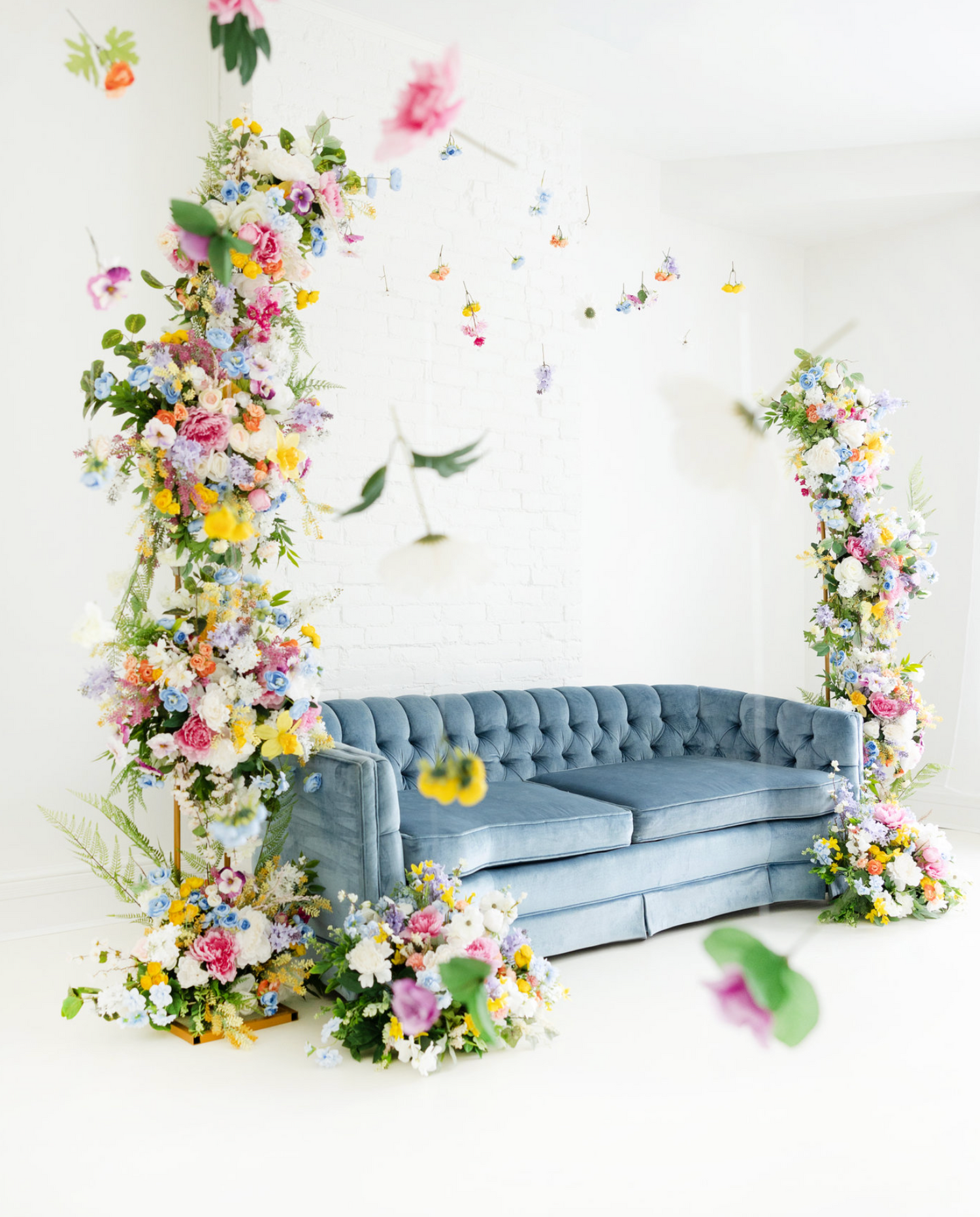 Floral Spring Studio Sessions in Middletown Ohio, perfect for family, maternity, milestone, birthday, bridal, boudoir or engagement photos.