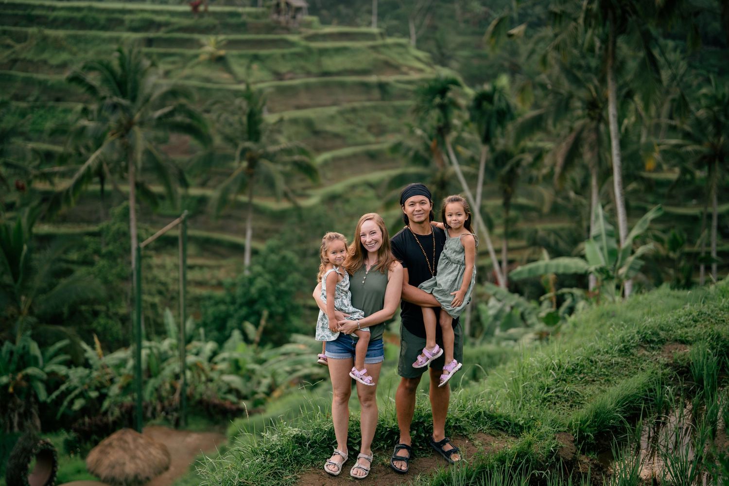 Family photography services at Ceking Rice Terrace