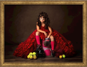 Las Vegas Sports Photographer creating Stunning Princess Sports Pictures.  Princess Softball Portraits in Las Vegas Photography.