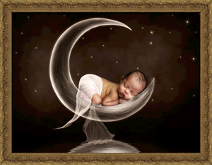 Las Vegas Newborn Photographer creating captivating, beautiful and creative newborn portraits for Las Vegas Families.  Newborn Composite.