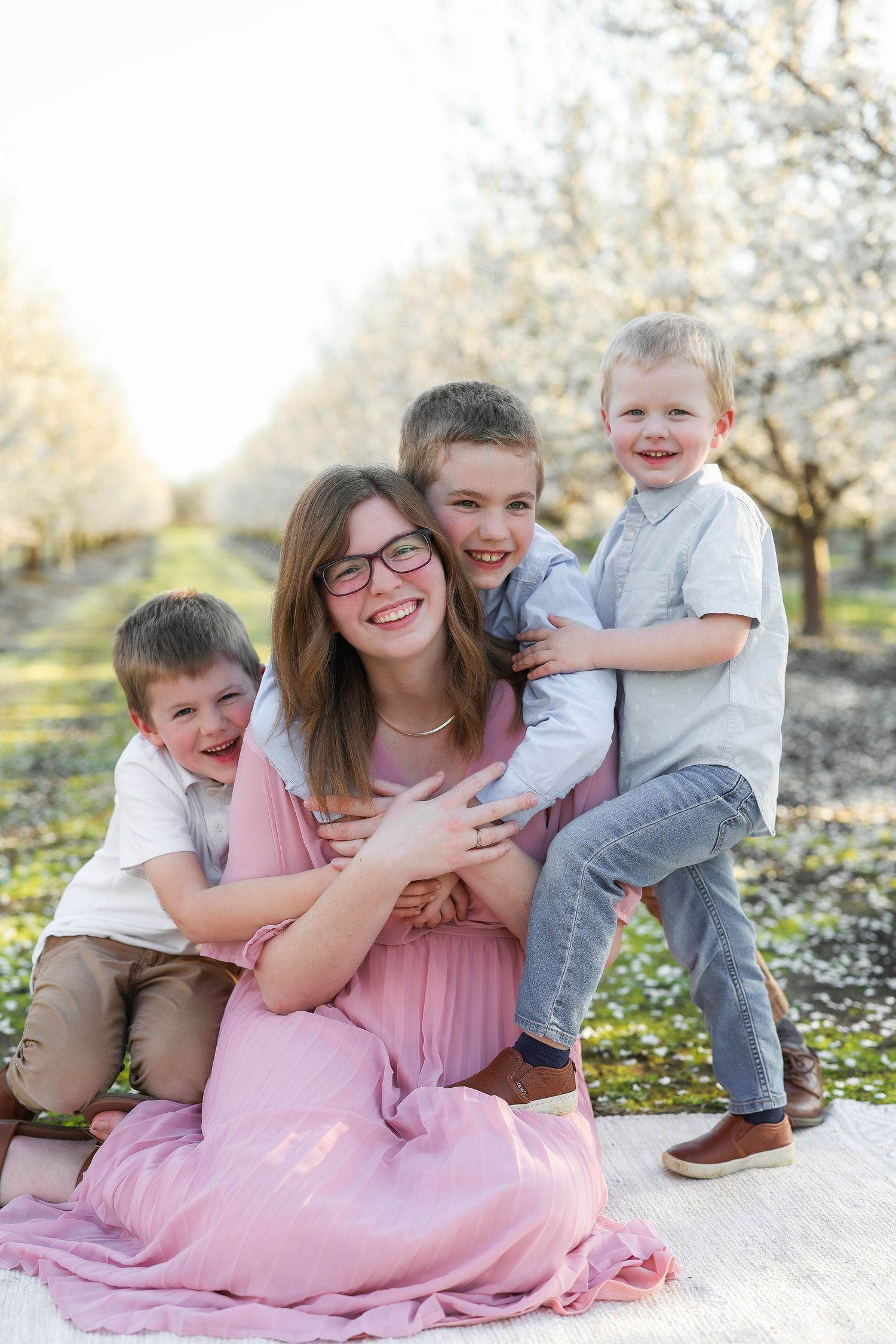 j dhillon photography bay area east bay and central valley family photographer. portrait photographer. Almond Blossom Session.
