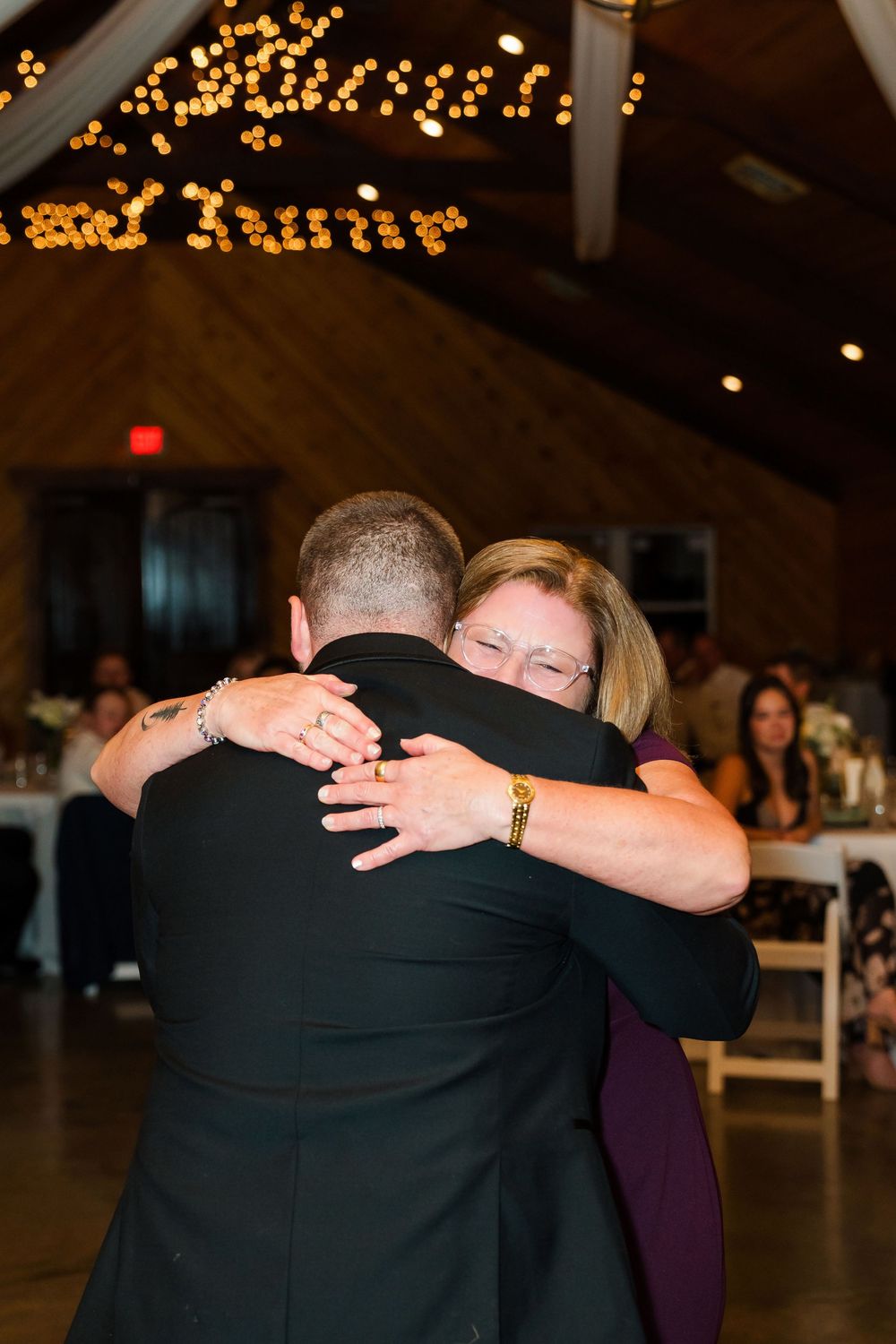 Groom having his first dance with his mom during the reception at The Venue On Lake Grant in Mt. Orab Ohio: Cincinnati wedding photographer