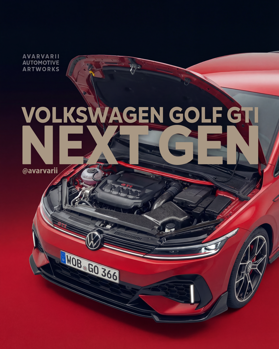 Volkswagen Golf 9 GTI - Avarvarii Automotive Artworks