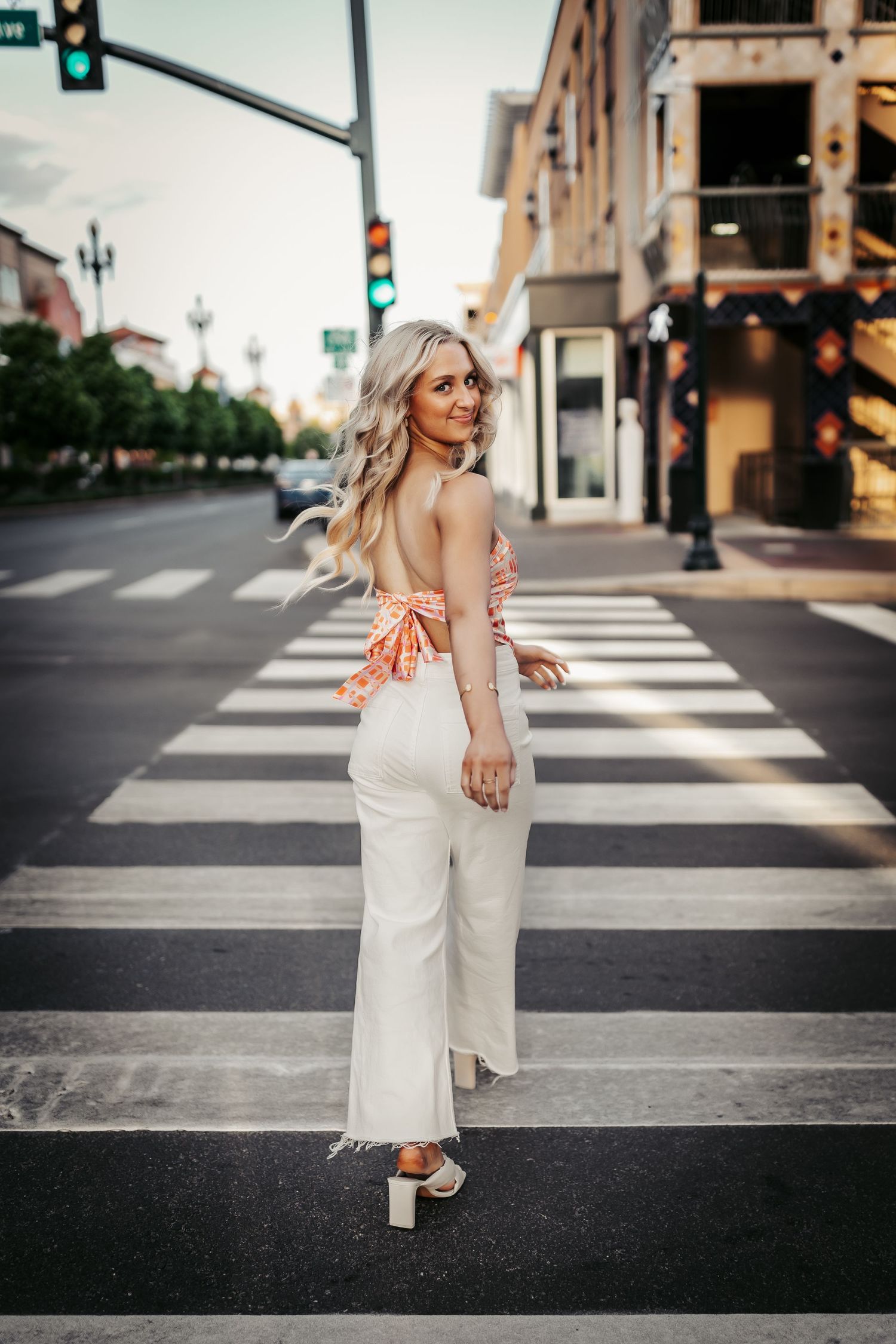 The Plaza editorial street senior photography Kansas