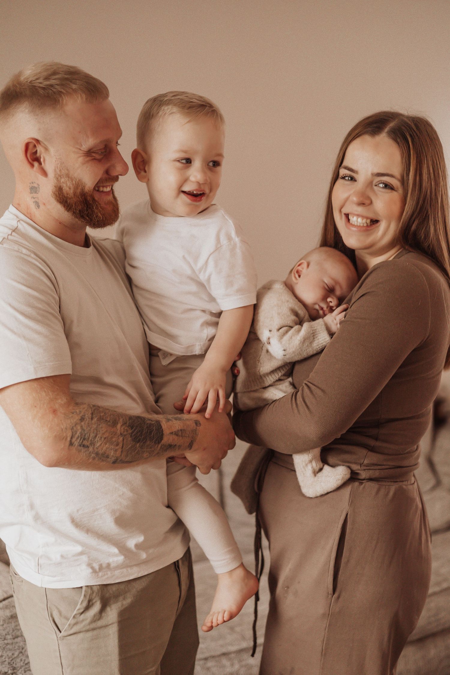 Family photo taken in their own home in Norwich. Photo by Snapsbyleigha
