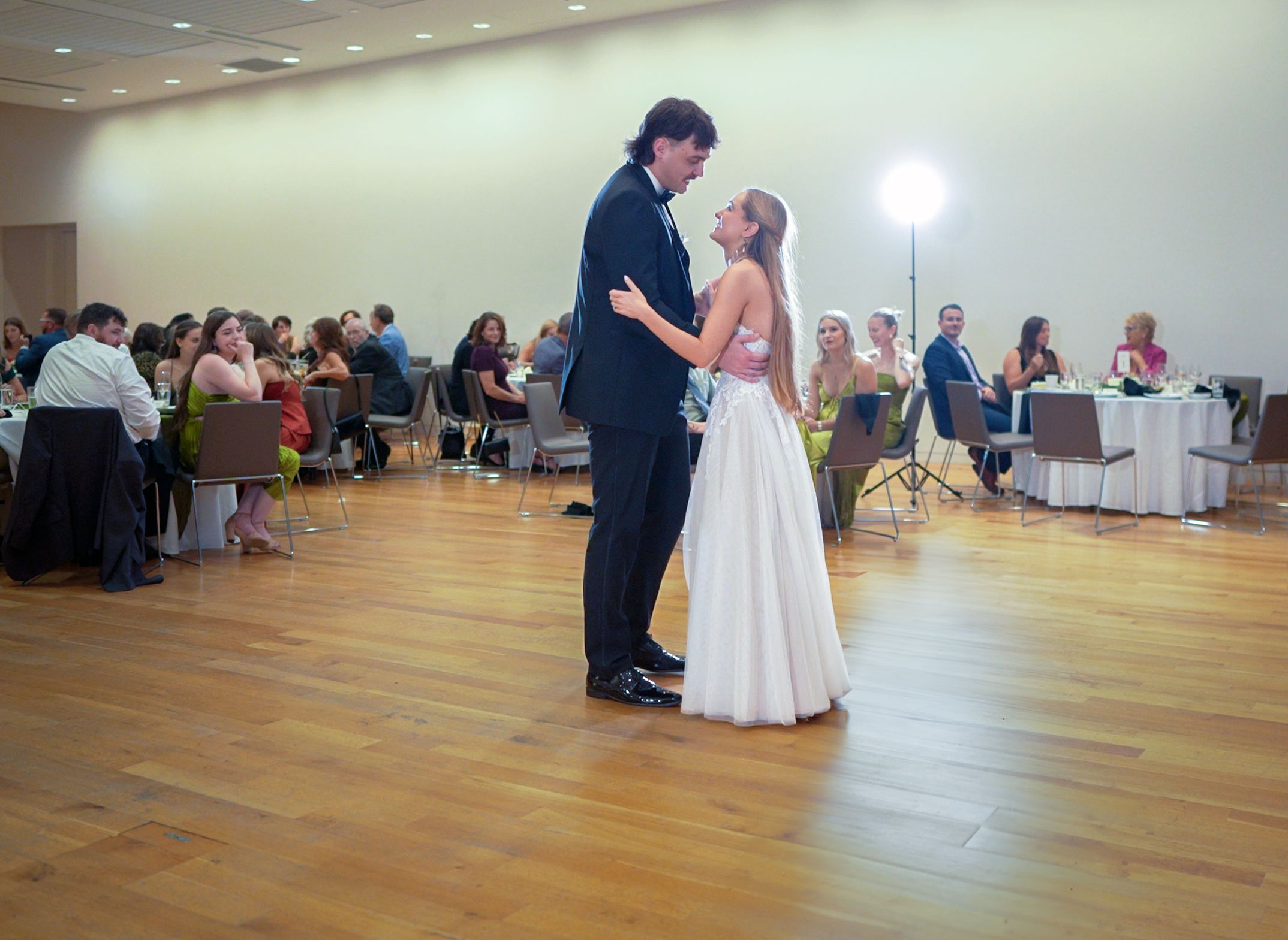first dance of a couple in Columbus Museum Of Art