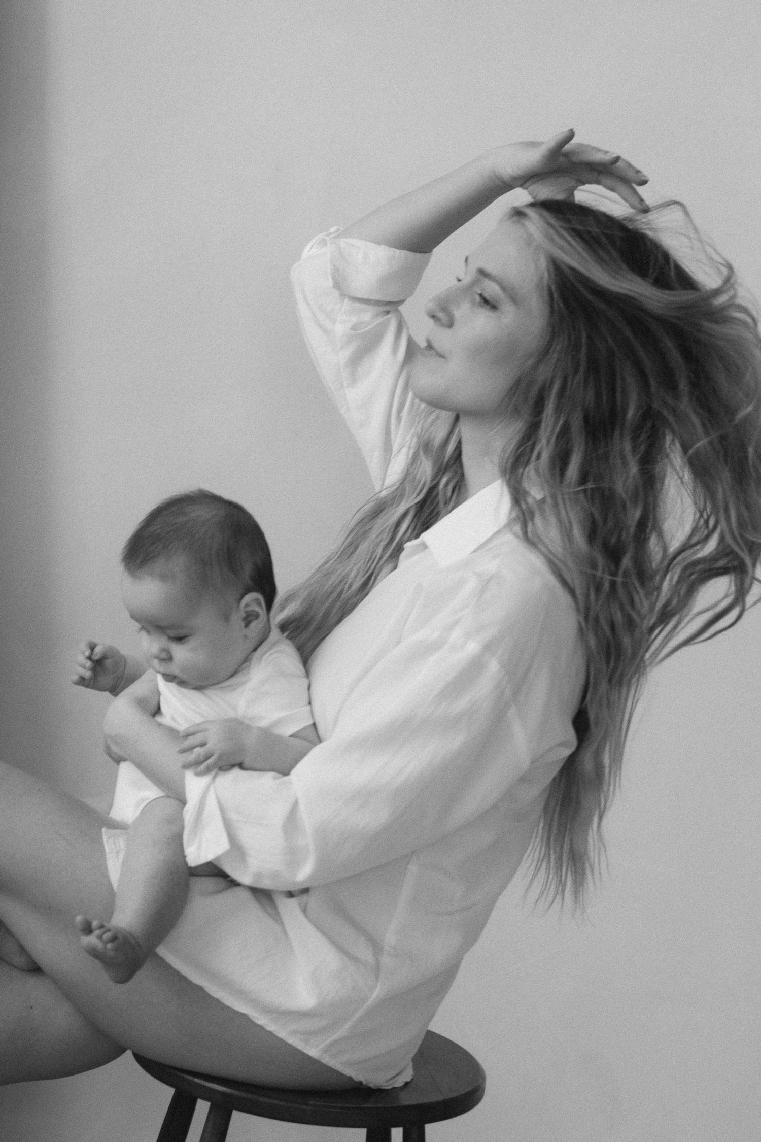 A candid motherhood photography session at Toronto's Casa Bona