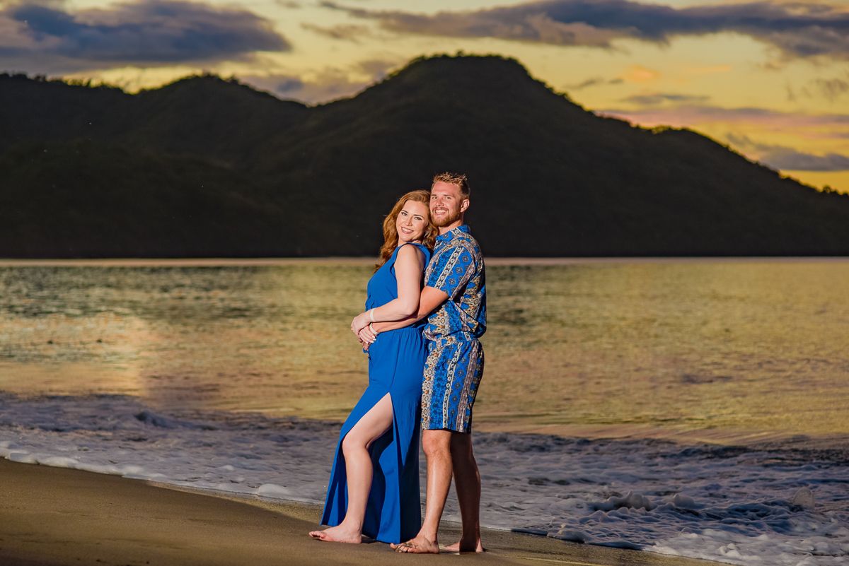 Family photo session in Playa Hermosa, Costa Rica