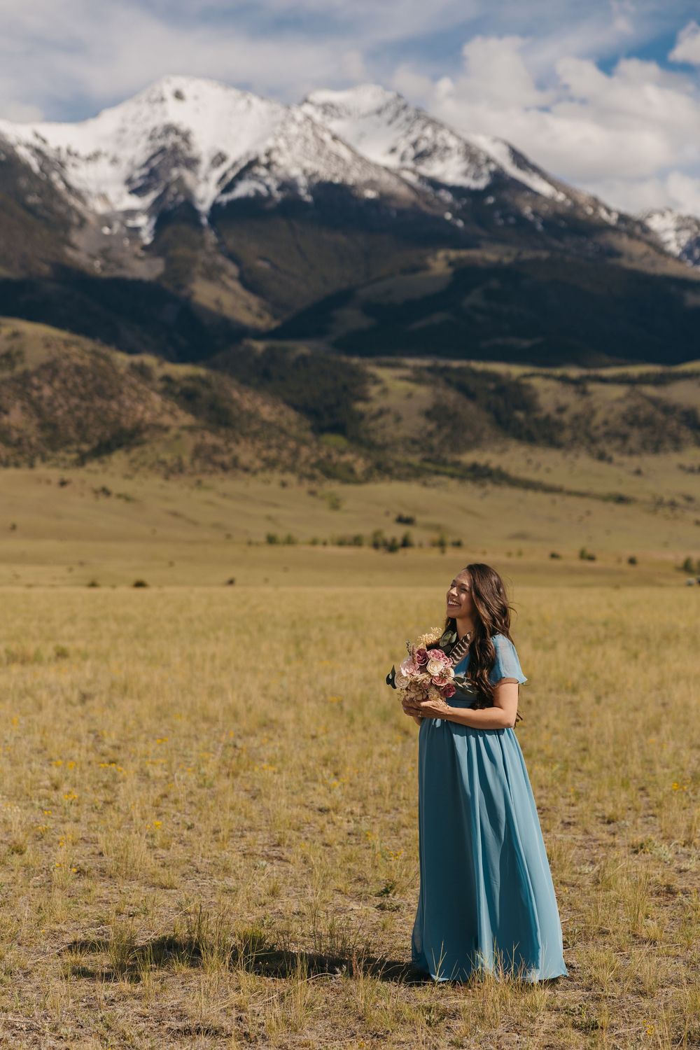 Western Wedding Ceremony in Pray, Montana. Paradise Valley Wedding Photographer based local to Livingston and Emigrant, Montana