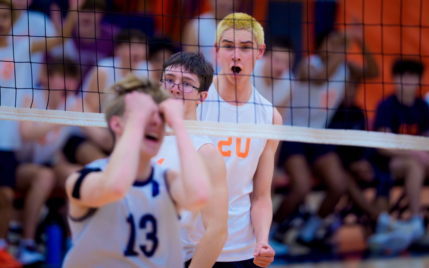 High school boys volleyball game day action photography, Central PA, by Deanna Fox, SportsFox Photography, Hershey PA