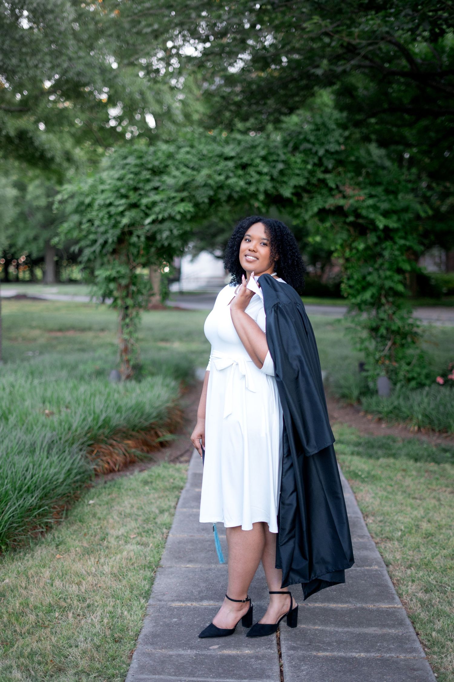 Spelman graduation photos in front of the iconic Spelman Arch, one of the best spots on the Atlanta campus