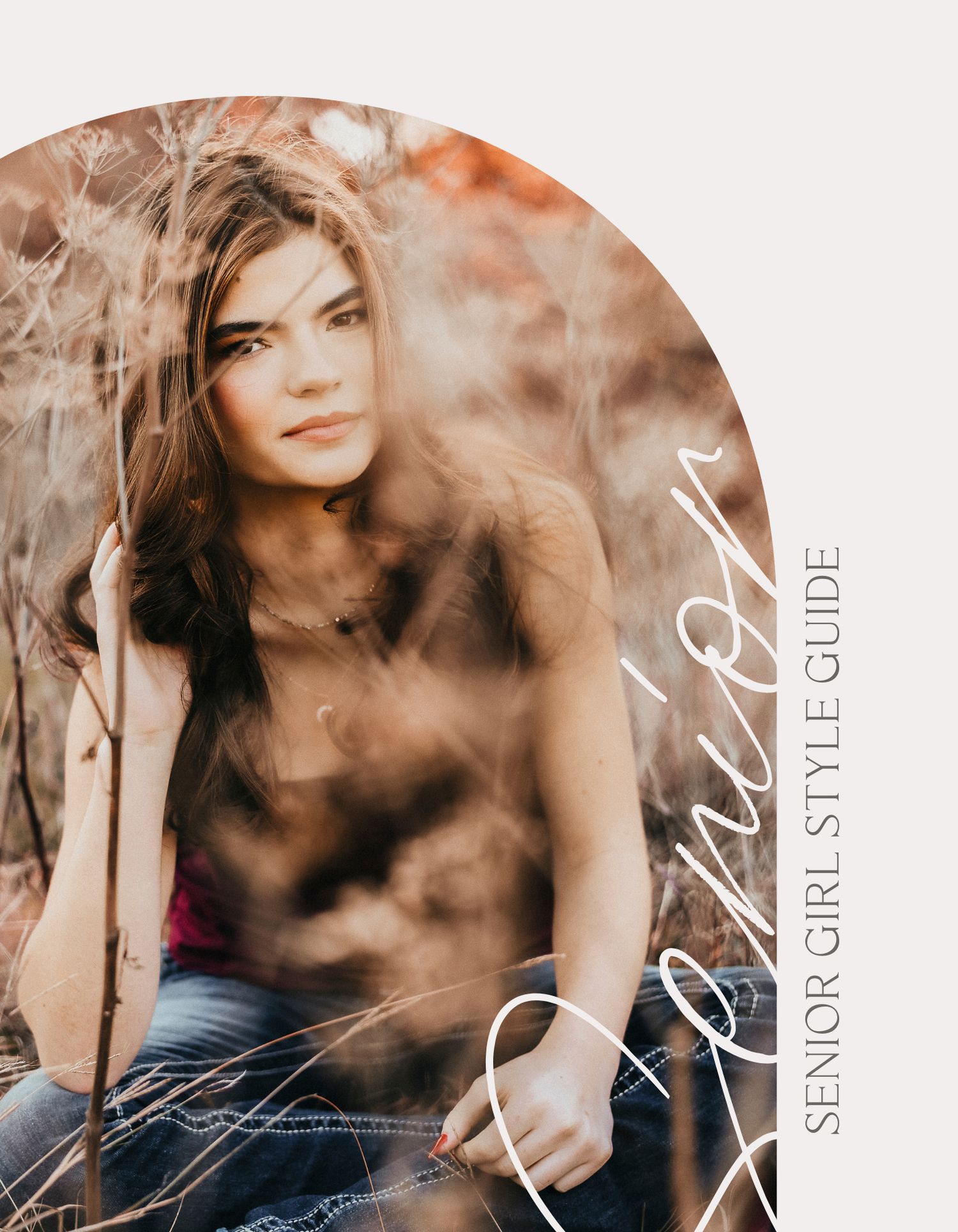senior girl poses for her photos in flower mound
