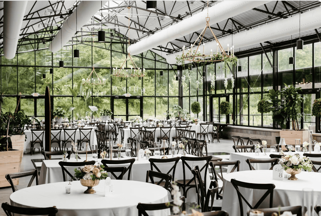 Inside the The Conservatory at Evergreen venue in Indianapolis