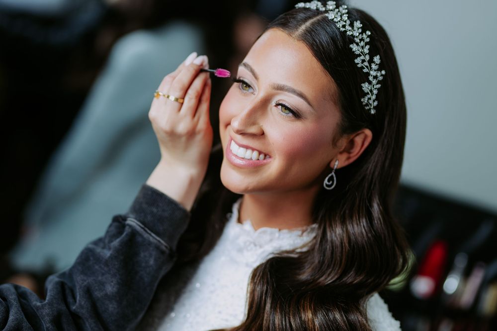 Delicate bridal accessories and details captured in soft, natural light.