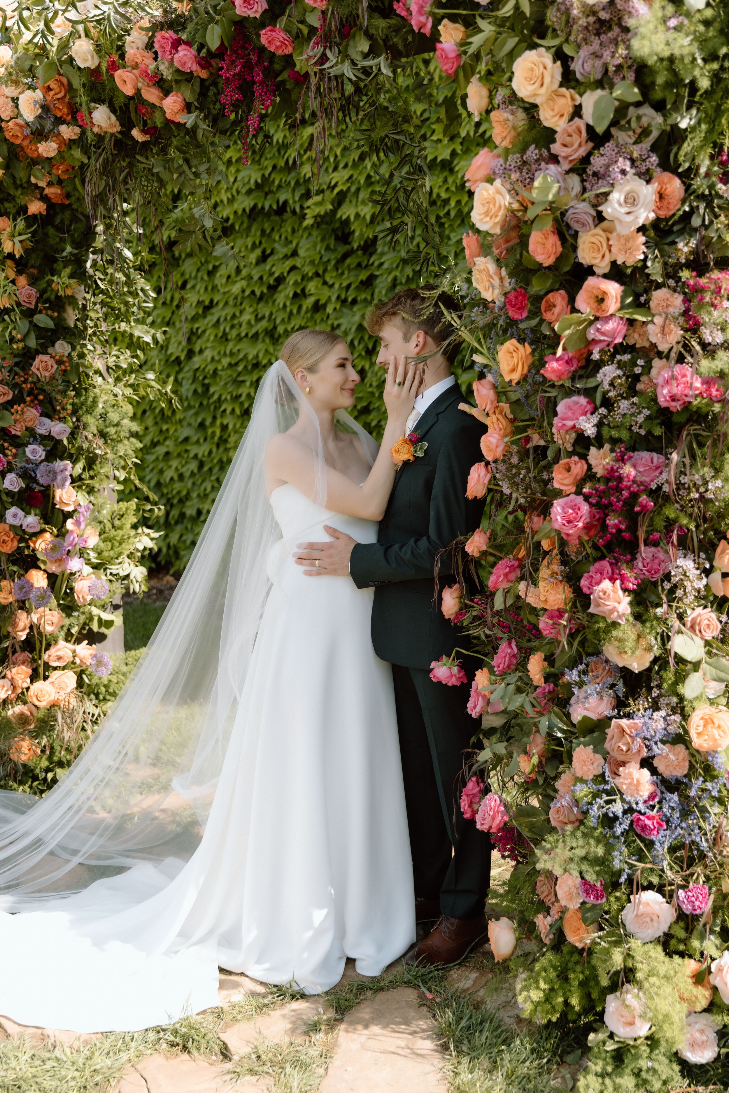 oklahoma bride and groom at an oklahoma venue taken by an oklahoma wedding photographer