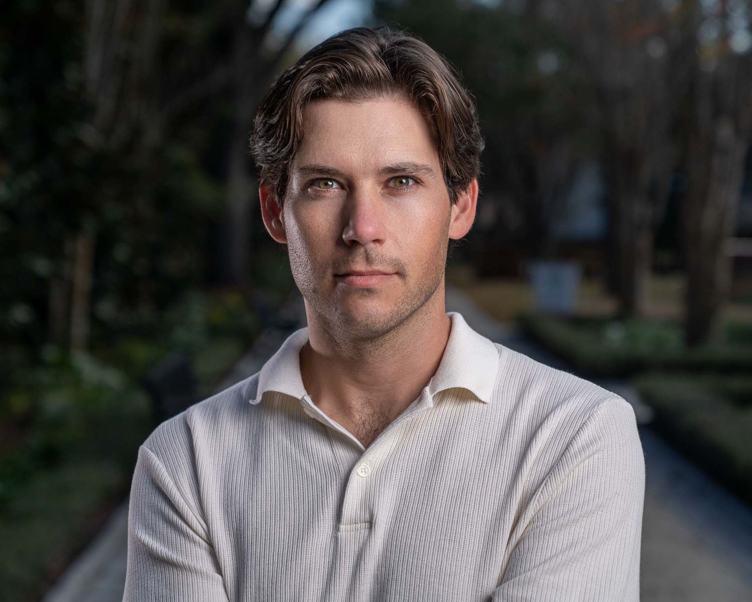 Professional headshot taken at Waterfront Park in Charleston SC