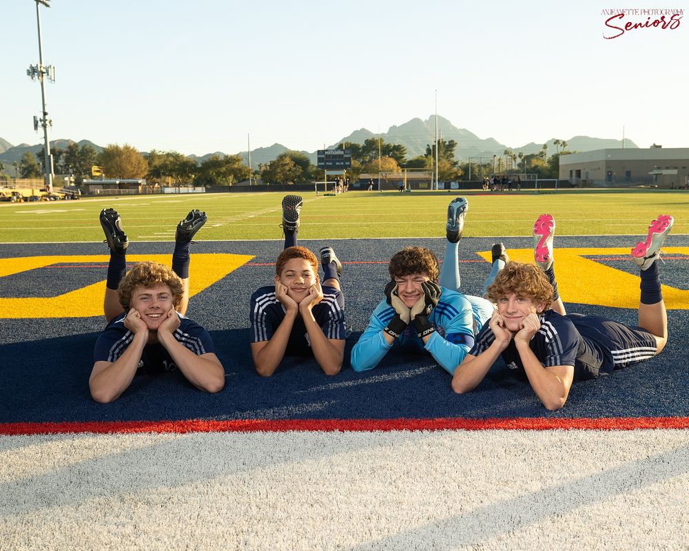 Team Banner Pictures by Anjeanette Photography Graduation High School Seniors AZ Sports  Phoenix Arizona
