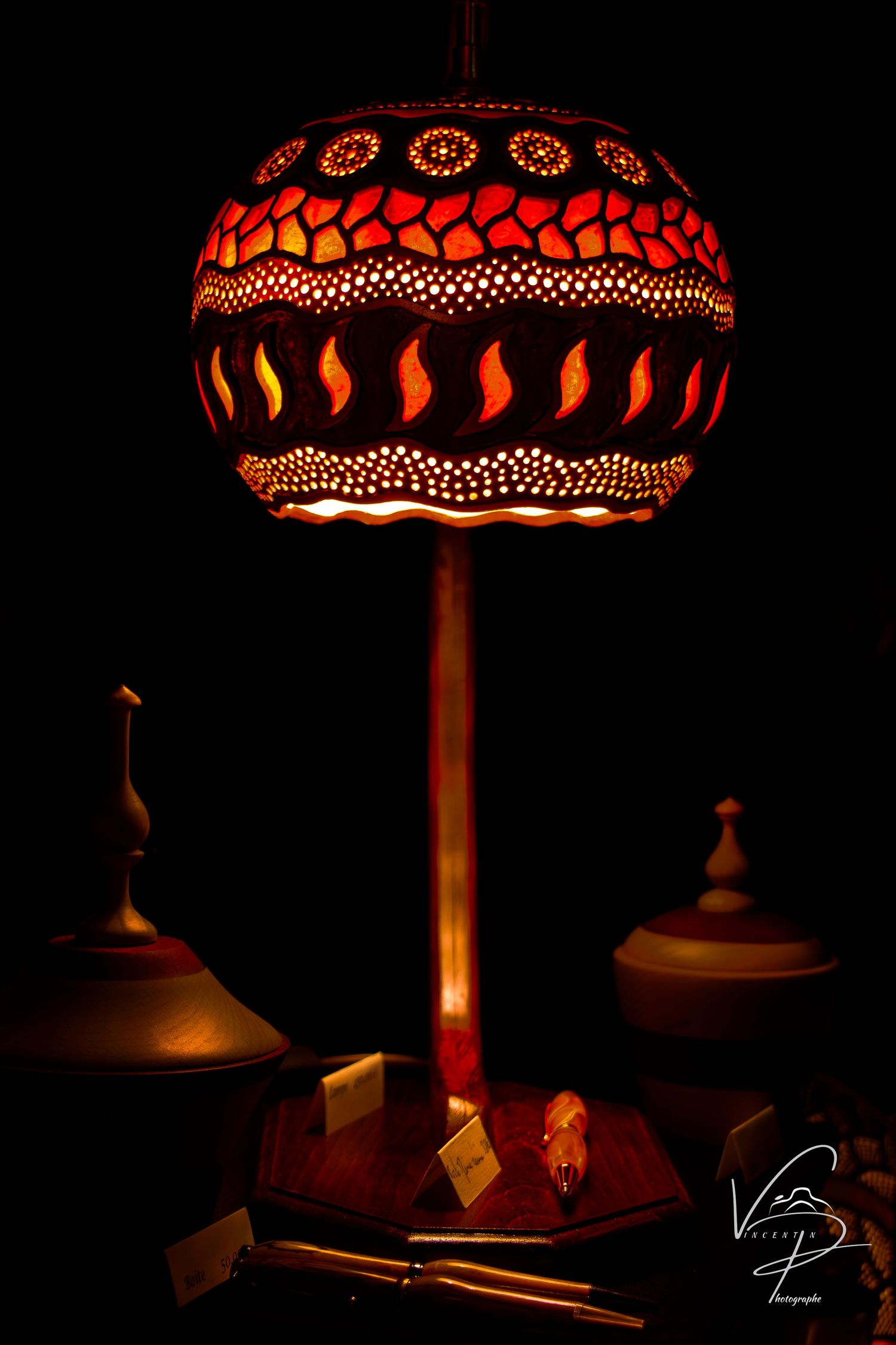 Une lampe en callebasse