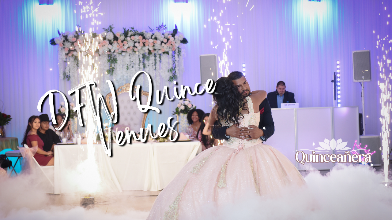 Quinceañera venue in Dallas Fort Worth with elegant ballroom layout, ideal for quince courts, formal portraits, and full celebration