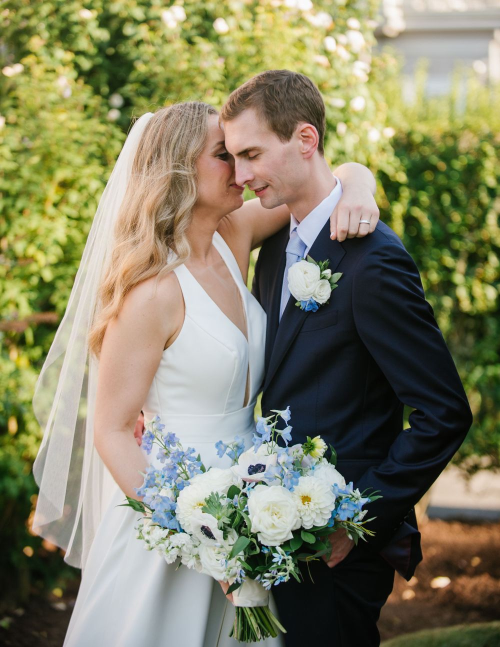 Romantic bride and groom portrait, capturing the elegance and joy of your wedding day