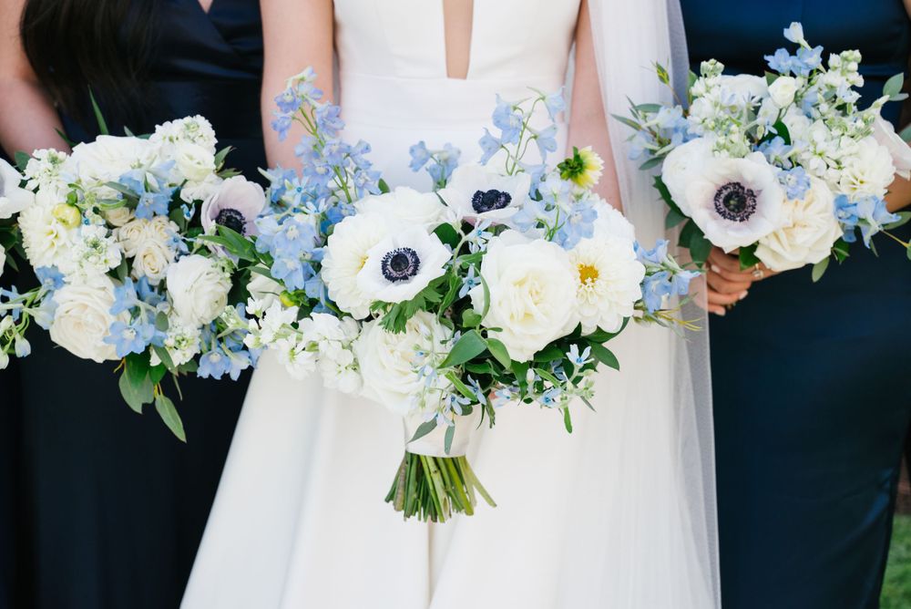 Elegant navy blue bridesmaid dresses for timeless wedding style, perfect for any season.