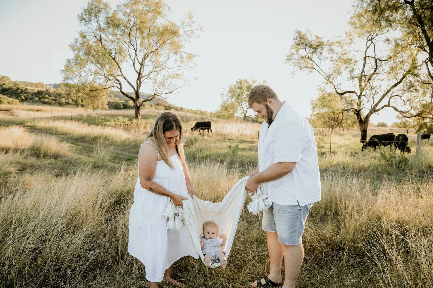 Mum dad and baby