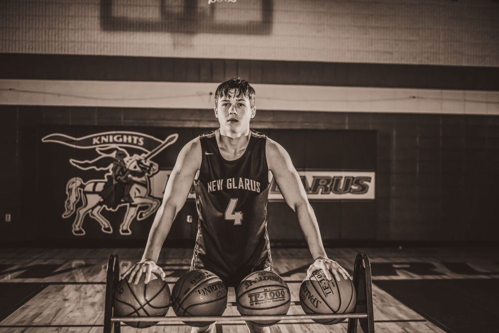Senior Sport Photography, New Glarus, WI.