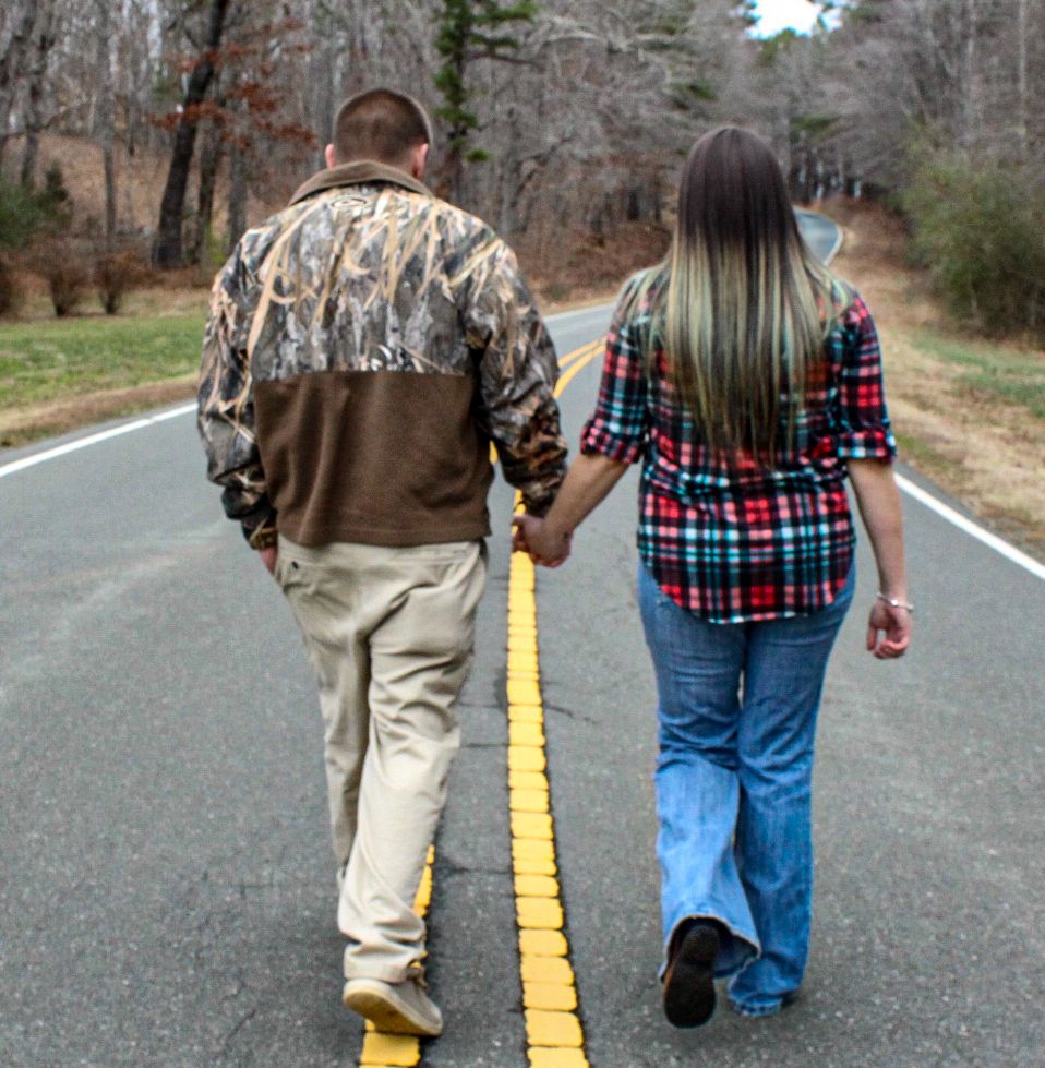 lovely couple portrait in Oxford NC