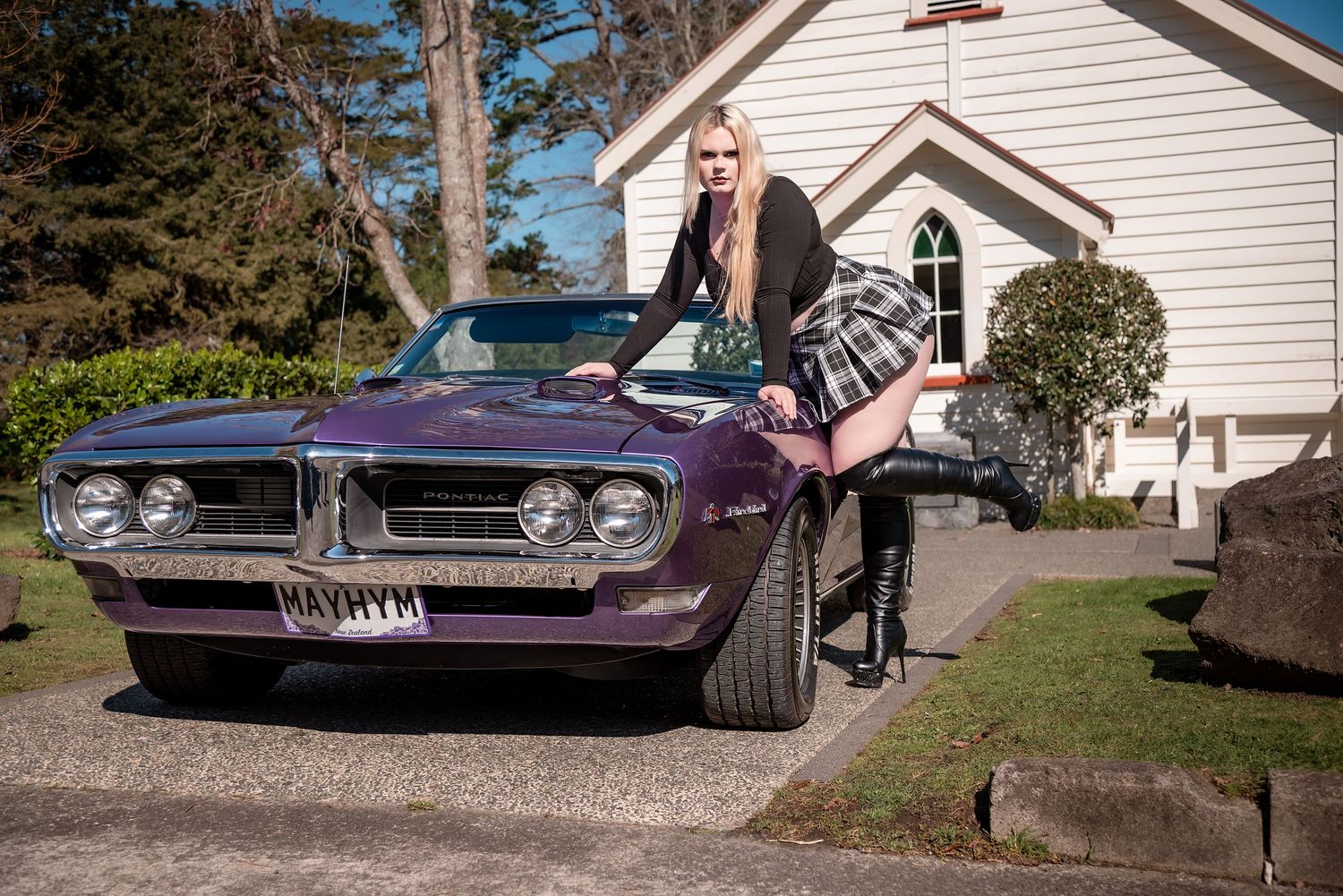 Firebird, portrait, sexy car shoot,