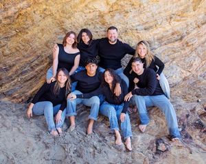 Luxury family photography session at Corona del Mar