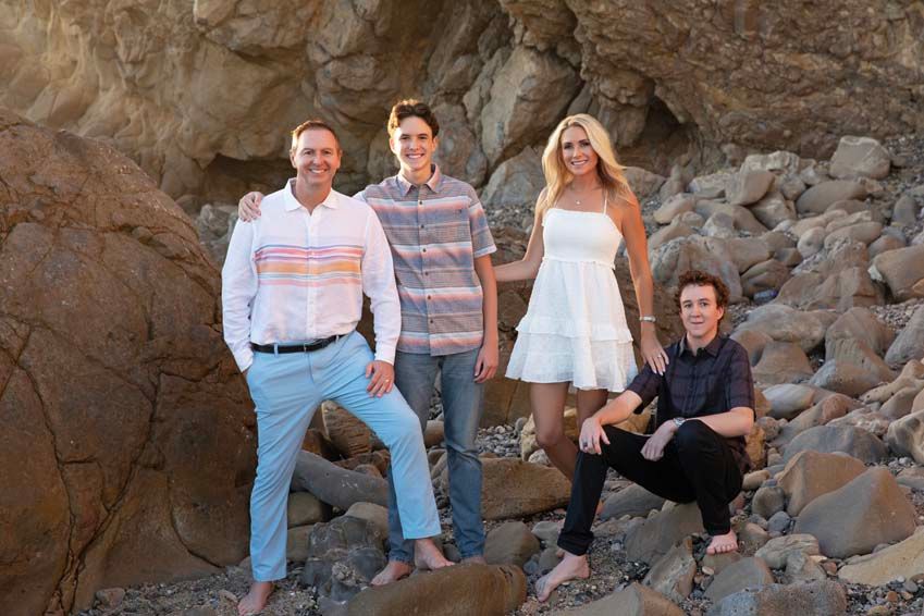 Luxury family photography session on the beach in Corona del Mar, California