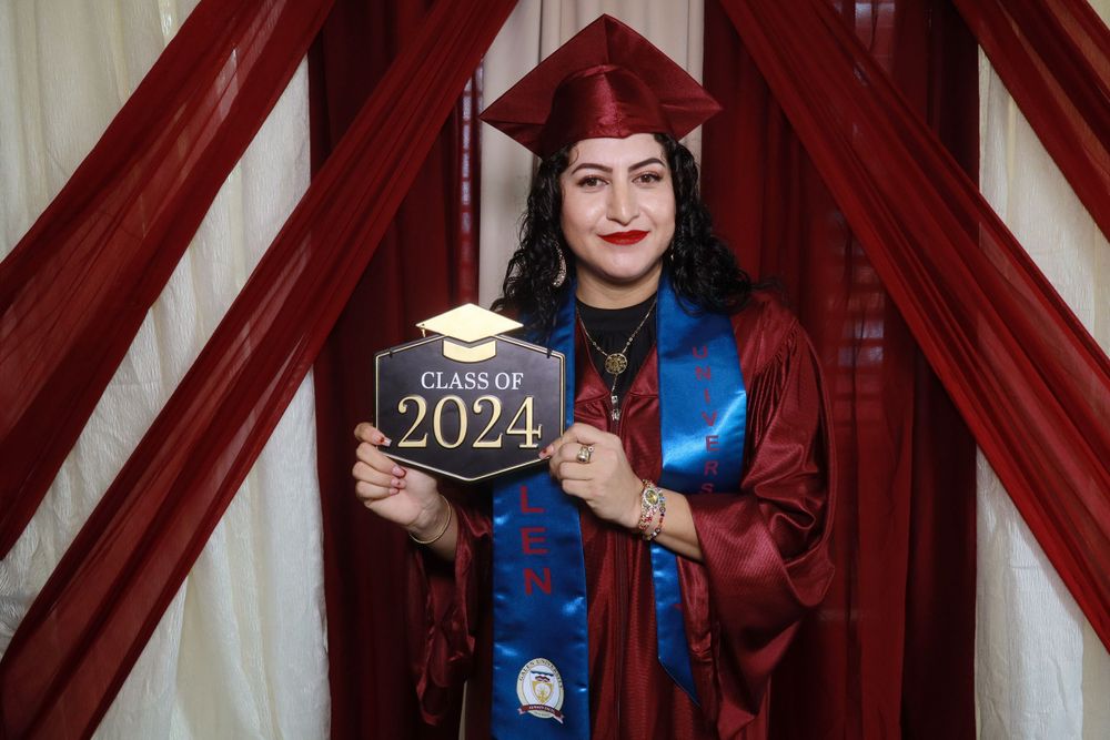 Capturing those special graduation memories at our photo booth!