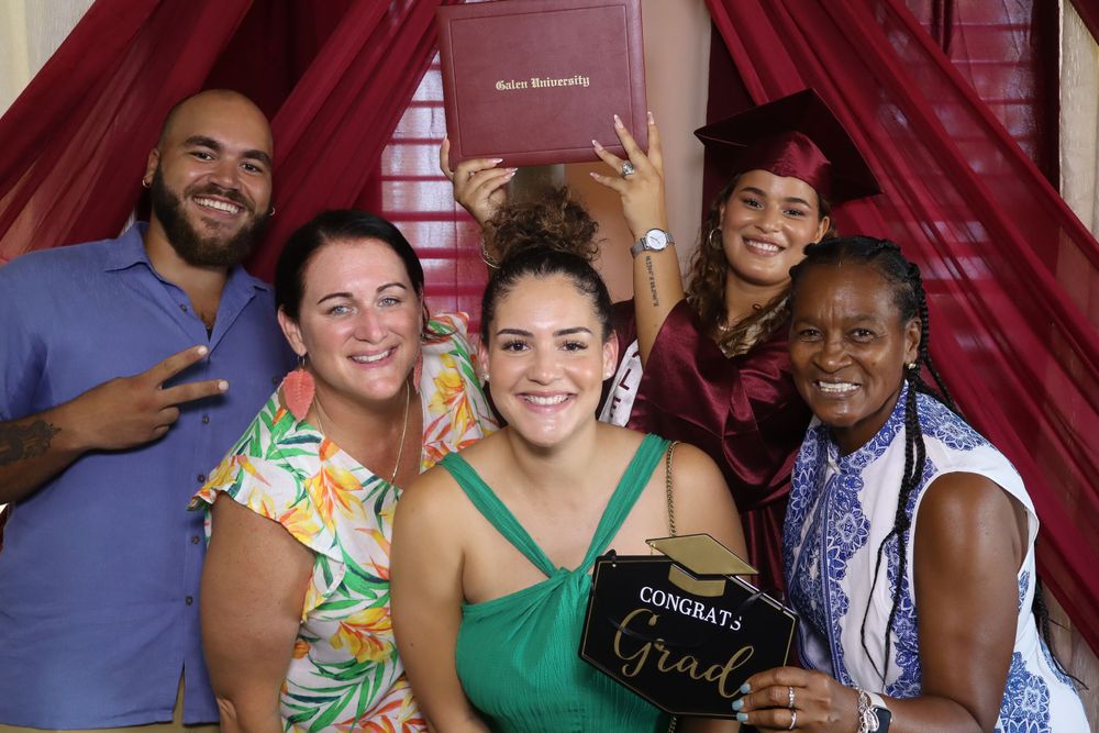 Family and Friends of the graduate joining in the fun to celebrate their special day!