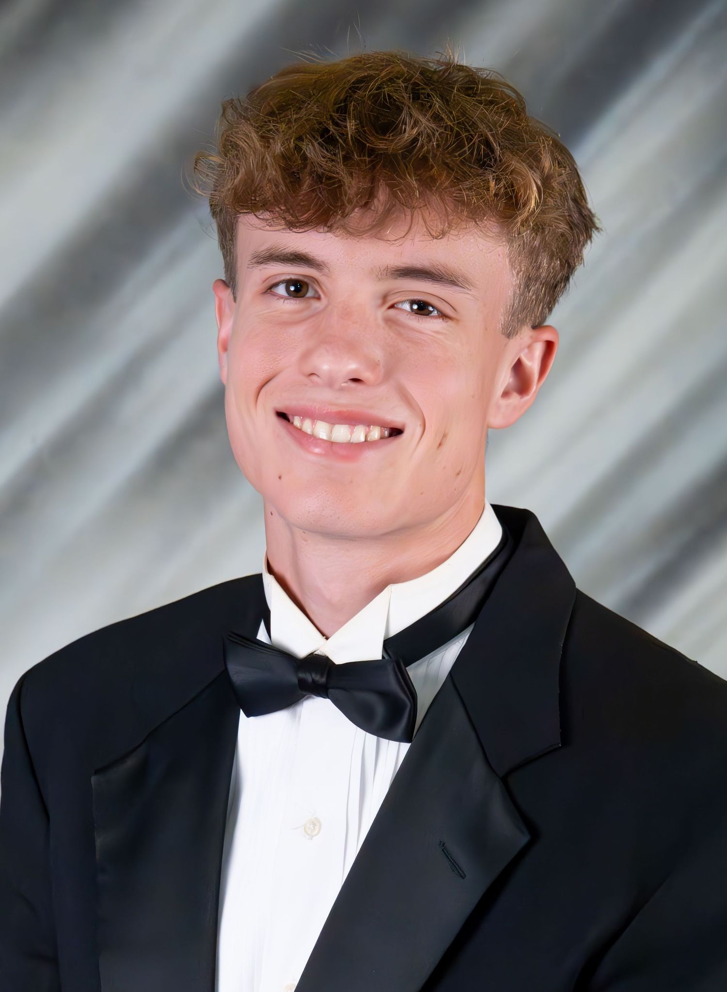 Senior boy in tux