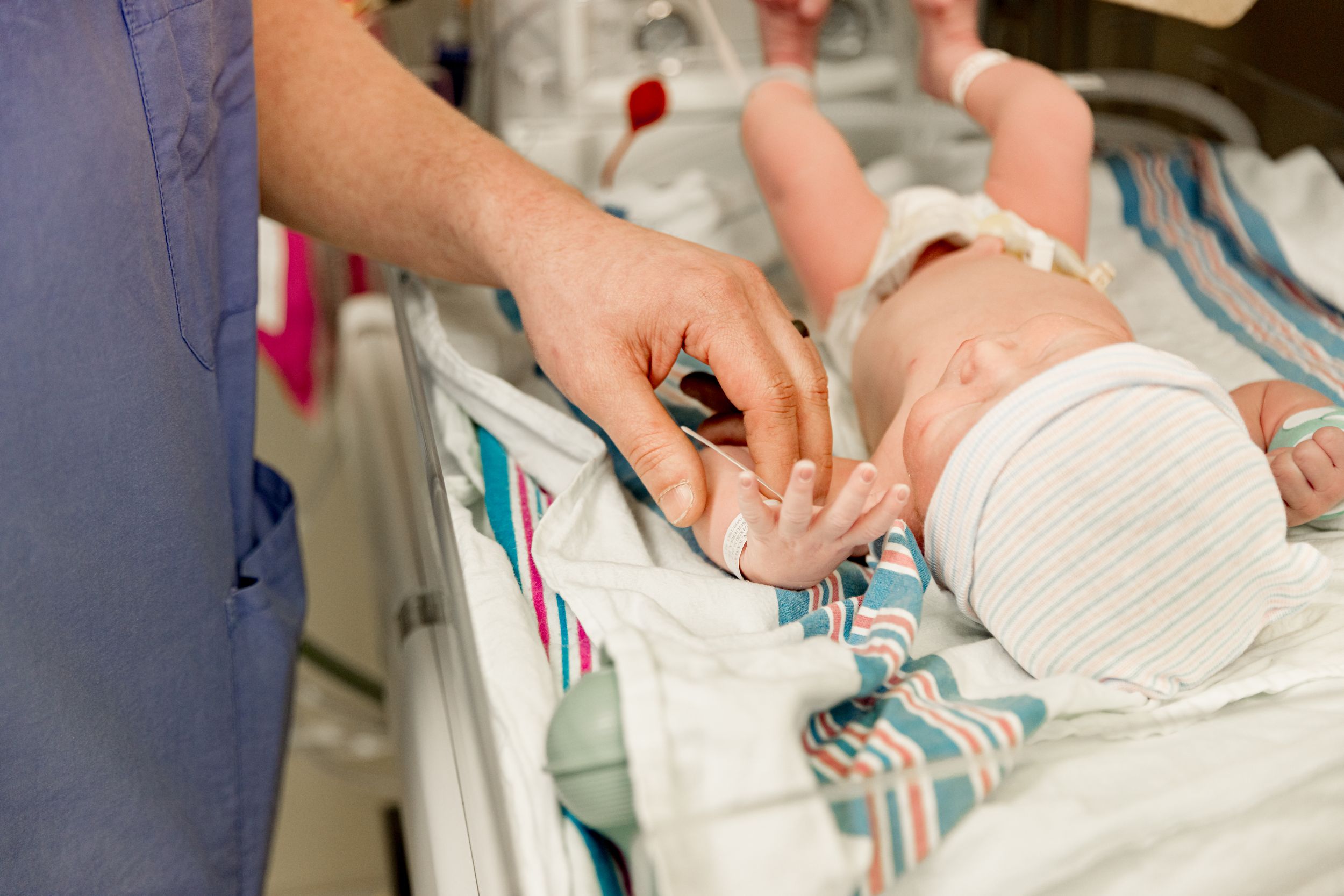 Newborn birth Photography session at Dupont Hospital